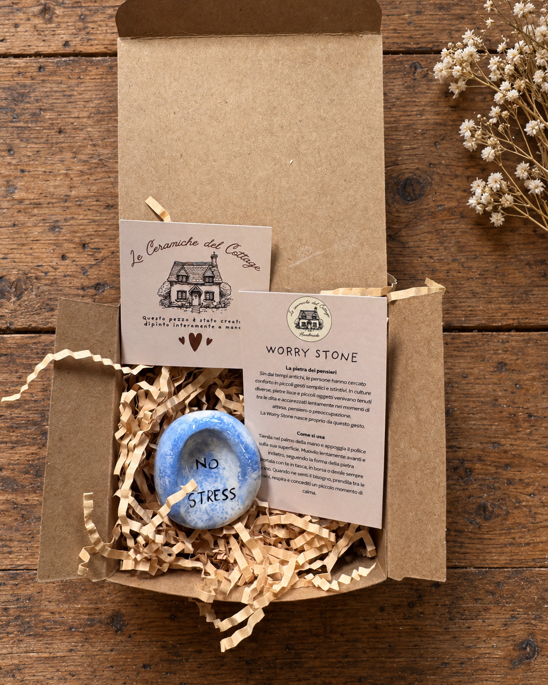Worry Stone - No Stress azzurra