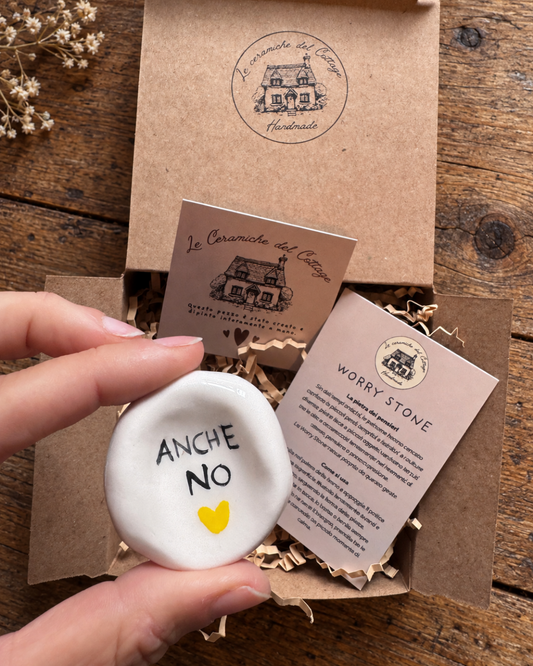 Worry Stone - Anche no | Cuore giallo