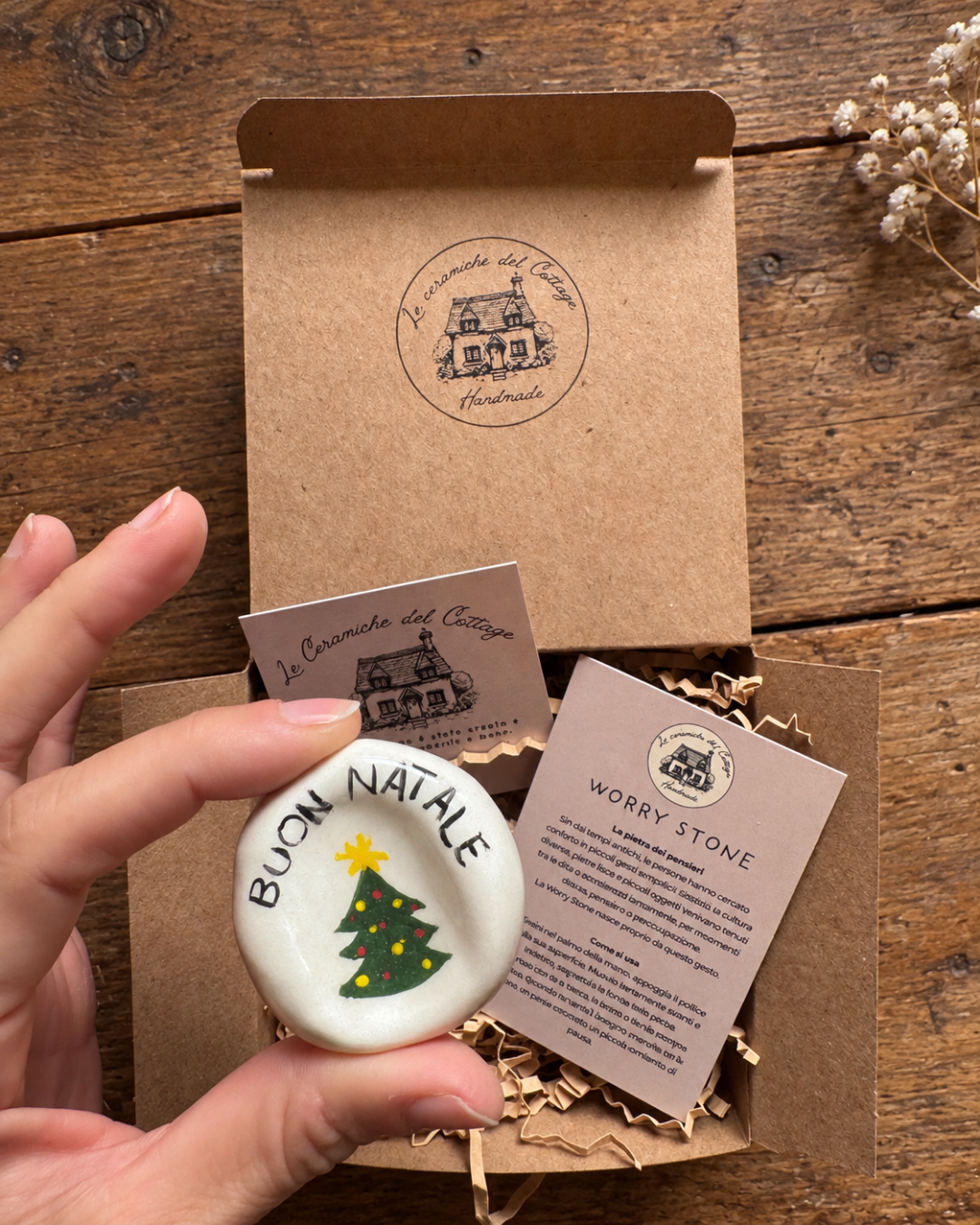 Worry Stone - Buon Natale