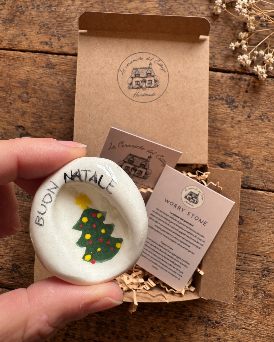 Worry Stone - Buon Natale