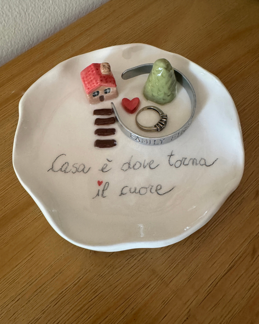 Ciotola svuotatasche - Casa è dove torna il cuore