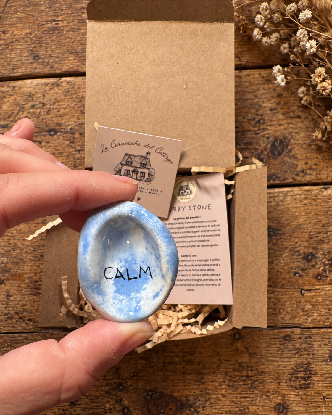 Worry Stone - Calm azzurra