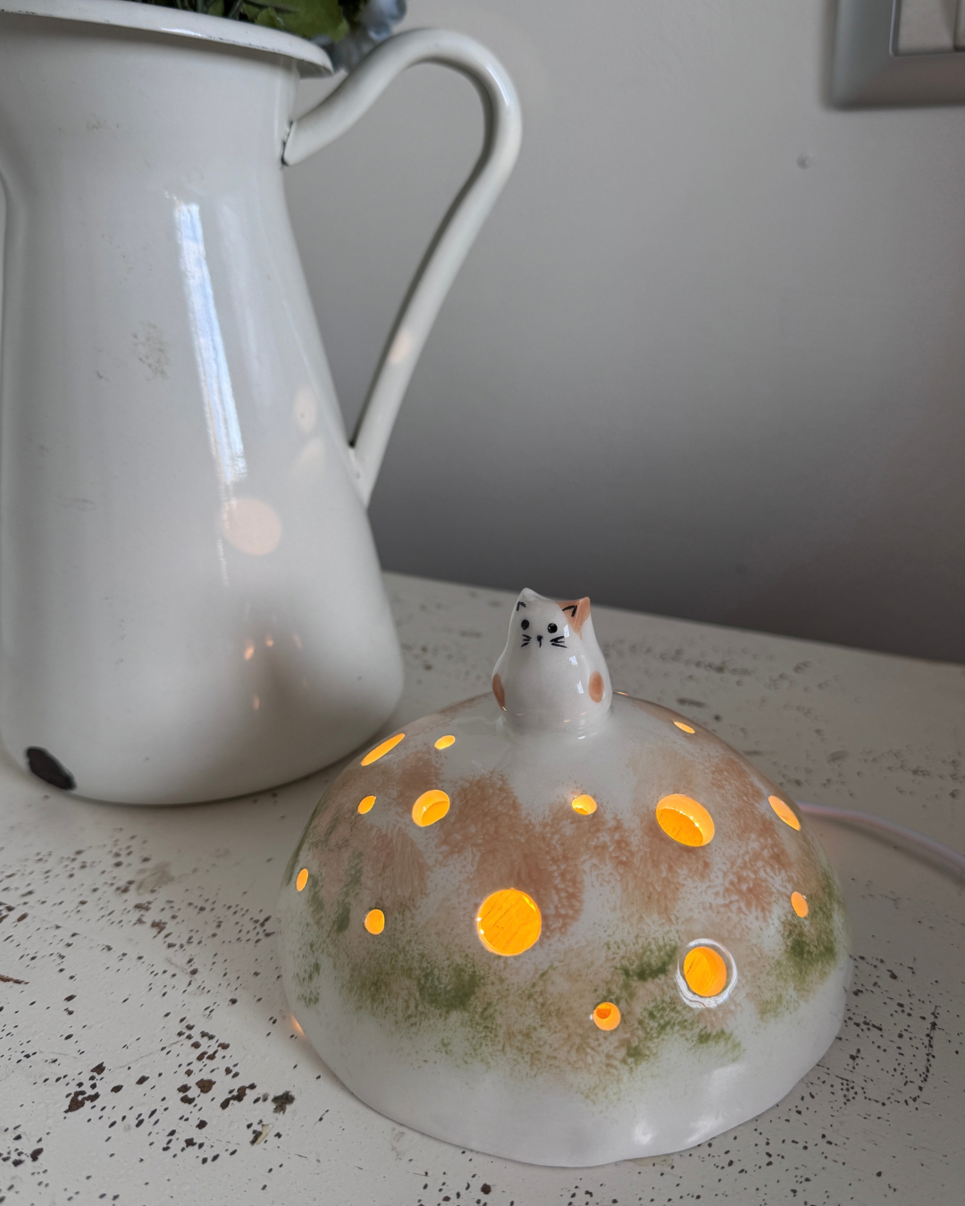 Lampada - Il gattino bianco