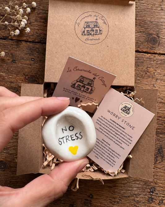 Worry Stone - No stress | Cuore giallo