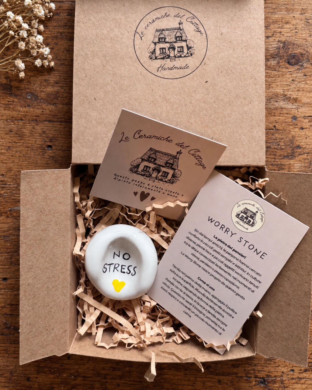 Worry Stone - No stress | Cuore giallo