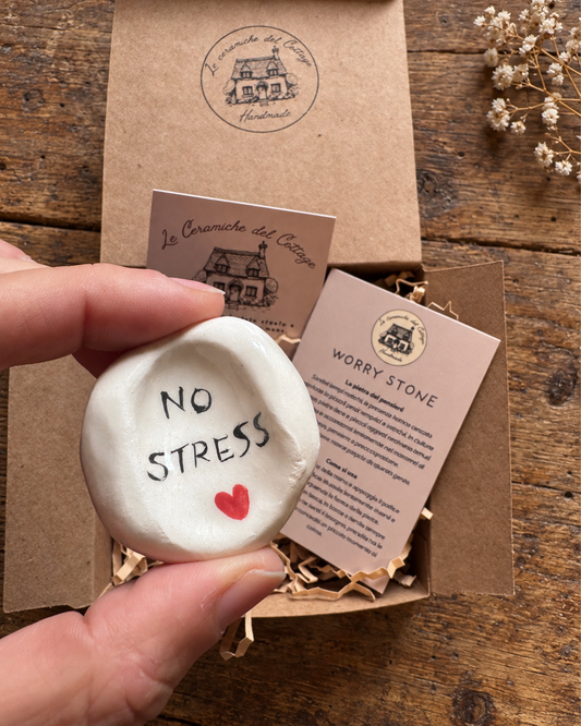 Worry Stone - No stress | Cuore rosso | N. 03