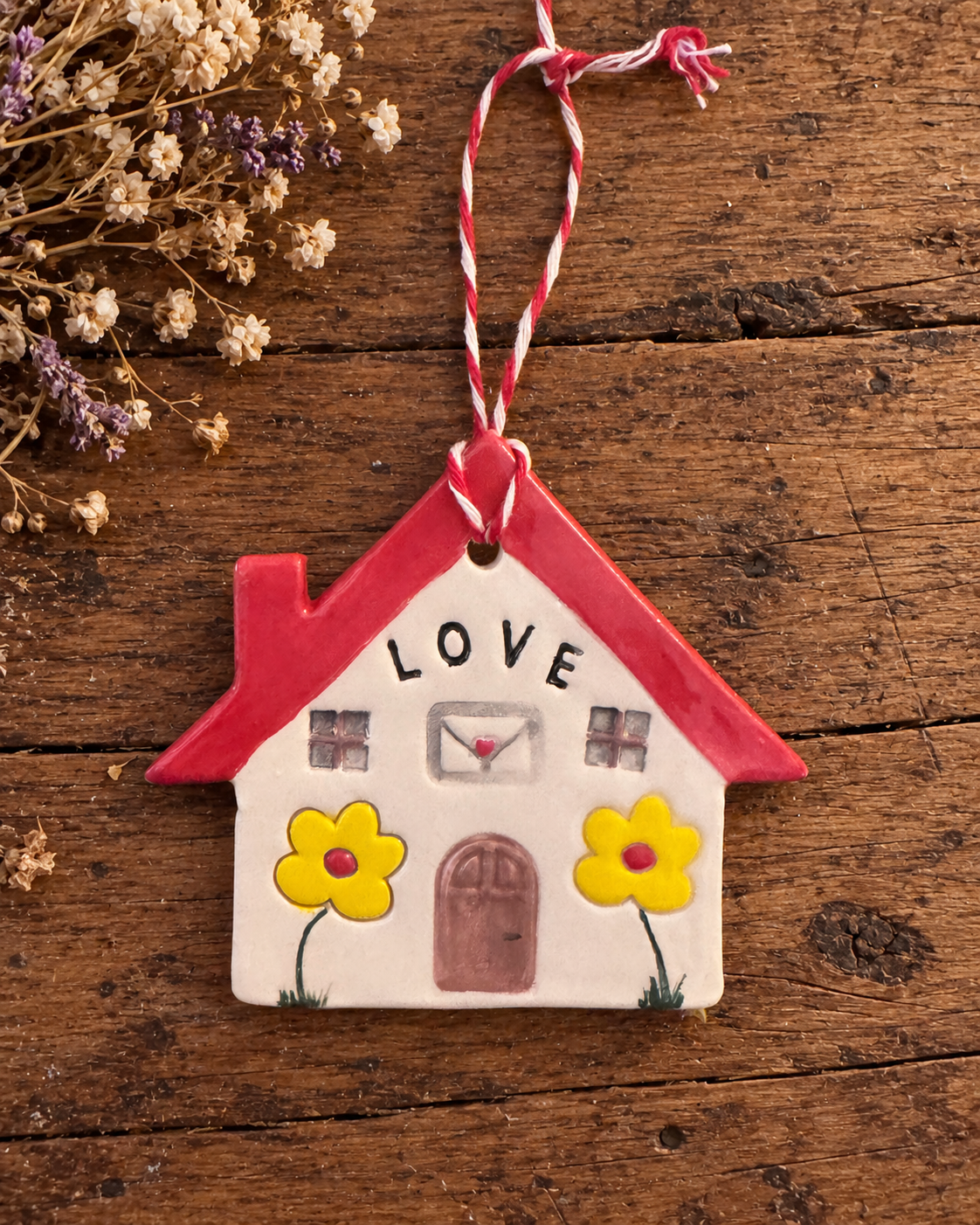 Casetta da appendere - Home tetto rosso