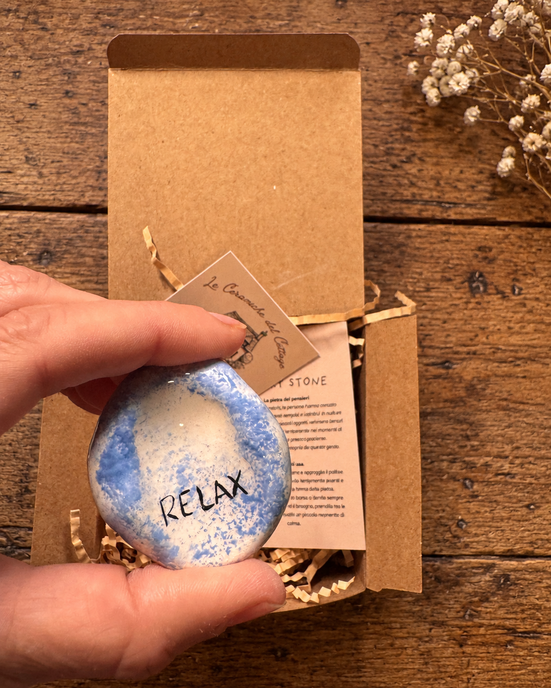 Worry Stone - azzurra Relax 01