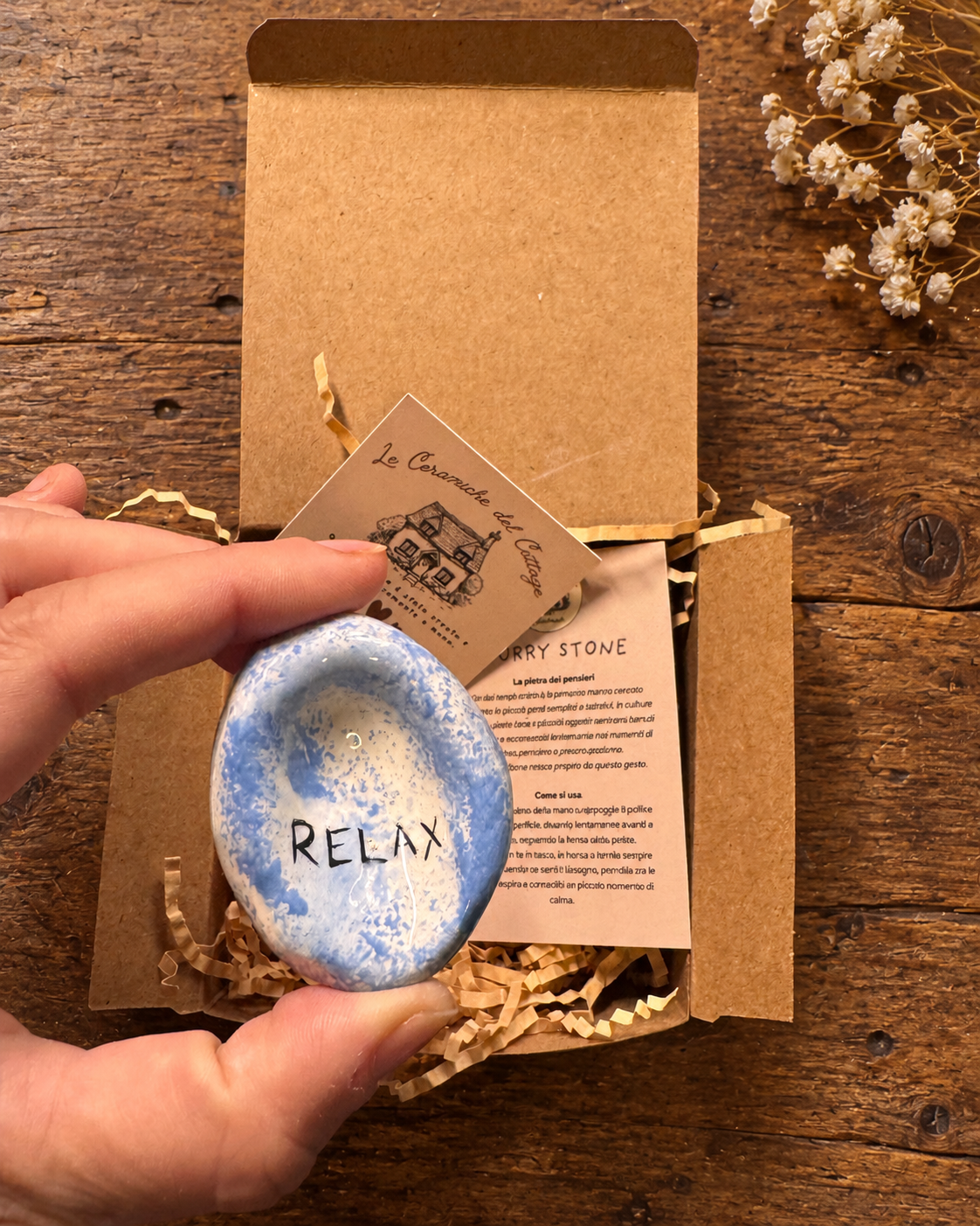 Worry Stone - relax azzurro 02