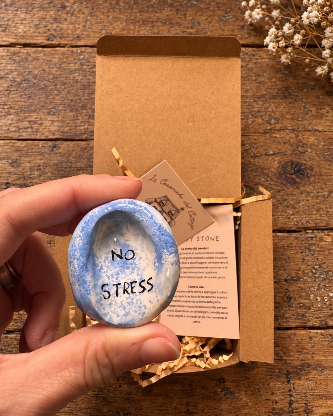 Worry Stone - No Stress azzurra